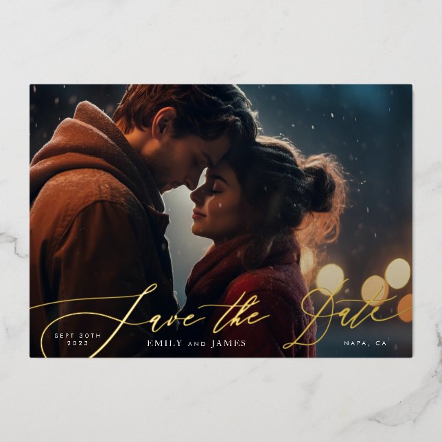 Invitación Con Relieve Metalizado Boho Terracotta Naranja Elegant Gold Boda Foto (Anverso)