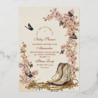 Botas de vaquera boho Baby Shower