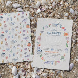 Invitación Con Relieve Metalizado Brillante Bajo El Mar Océanos Boys Pirata Cumpleañ<br><div class="desc">¡Añade algo de brillo a tus invitaciones para fiestas de cumpleaños con Relieve metalizado de oro, plata o oro rosa! Este clásico y atemporal estilo metálico seguro que añade otro nivel a tus invitaciones. ¡Ahoy, mateys! Prepárate para una celebración digna de mar con esta divertida invitación a la fiesta de...</div>