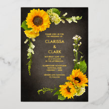 Brillante Boda Rústico Amarillo de Giro Moderno