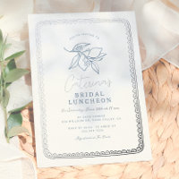 Brillante Mano Whimsical Dibujada Lemon Bridal Sho