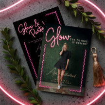 Brillo El futuro es divertido Graduación de Neón R