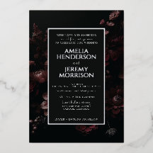 Burgundy Moody Floral