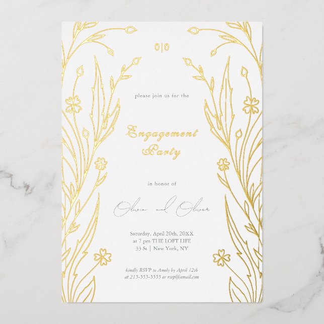 Invitación Con Relieve Metalizado Buzón azul (Anverso)