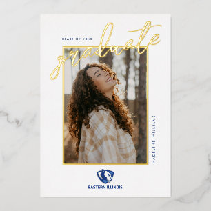 Invitación Con Relieve Metalizado Cabeza y logotipo de Wordmark de los Panthers del 