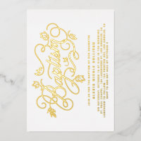 Caligrafía moderna Foliage Lettering Baptism