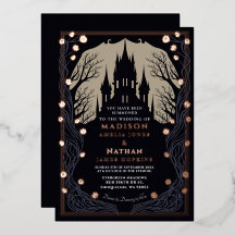 Castillo gótico Boda Floral Halloween