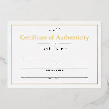 Certificado de Relieve metalizado personalizado de