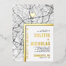 Charlotte Love Locator | Boda con tema de ciudad