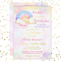 Chica Arcoíris de Twinkle Little Star Baby Shower