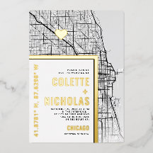 Chicago Love Locator | Boda con tema de ciudad