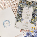 Invitación Con Relieve Metalizado Columbine Morris Vintage Wedding<br><div class="desc">Descubra el encanto de un boda de temática victoriana con esta elegante invitación, inspirada en el legendario diseñador William Morris. Durante la era victoriana, los bodas fueron más que simples ceremonias; simbolizaron la unidad y el crecimiento que une dos vidas. La vegetación y las flores entrelazadas reflejan estos temas atemporales,...</div>