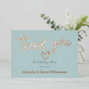 Invitación Con Relieve Metalizado Corazón moderno minimalista y boda de escritura 