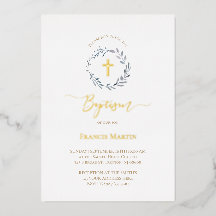 corona de verde azul polvoriento Bautismo