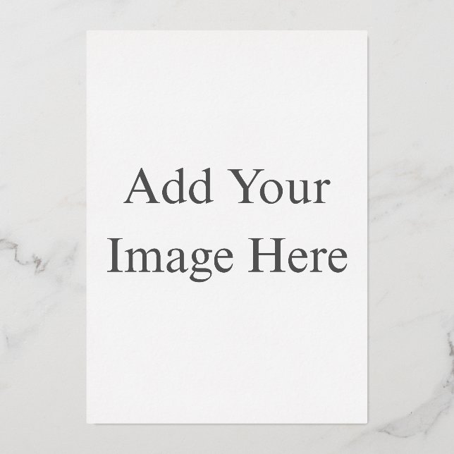 Invitación Con Relieve Metalizado Crea tu propio blanco (Anverso)