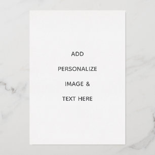 Invitación Con Relieve Metalizado Crea tu propio blanco 