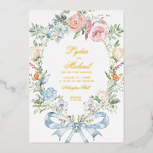 Crestón de Corona Floral Elegante | Boda de Monogr