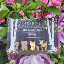 Criaturas Cósmicas Animales del Bosque Baby Shower