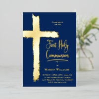 cruz de Relieve metalizado real Primera Santa Comu