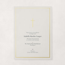 Cruz religiosa minimalista elegante de pan de oro