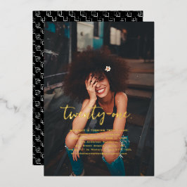 Invitación Con Relieve Metalizado Cualquier año | Sencilla fiesta de cumpleaños con 