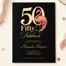 Cumpleaños 50 & Fabuloso Flamenco Rosa