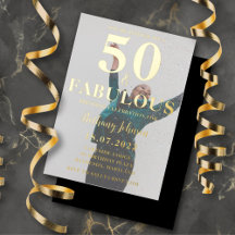 Cumpleaños de 50 años: cincuenta y fabuloso