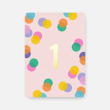 Cumpleaños número 1 de niña rosa y dorado 