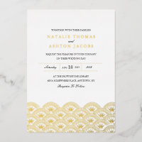 Deco Seigaiha Boda Gold