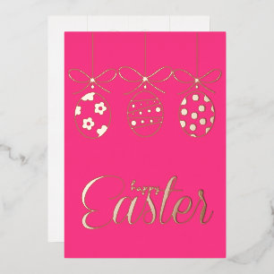 Invitación Con Relieve Metalizado Decoración de lujo con papel de aluminio para Pasc