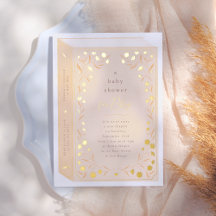 Delicada Floral Shiny Storybook Baby Shower