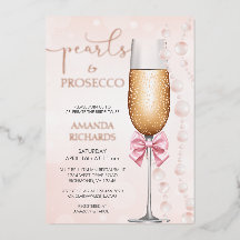 Despedida de Soltera con Perlas Elegantes y Prosec