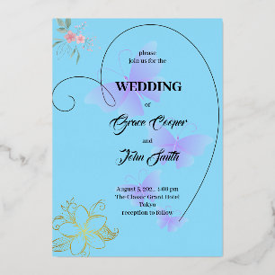 INVITACIÓN CON RELIEVE METALIZADO DISEÑO BLANDO CON FRONTERA CARDÍACA