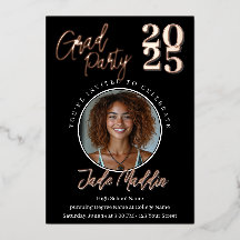 Diseño de Foto en Rosa Dorado para Graduación de E