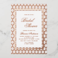 Ducha de Boda Geométrica con Estampado en Lámina d