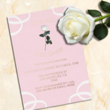 Ducha de novia rosa de Petal rosa de rosa rosa bla