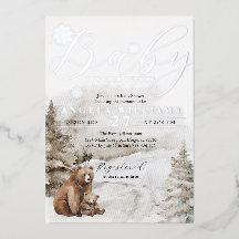Dulce Invierno al Aire Libre Baby Shower Neutro