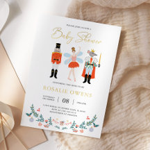 Dulce Navidad Minimalista Baby Shower con Cascanue