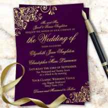Elegancia Clásica Ciruela Púrpura Boda Formal Dora