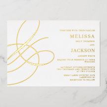 Elegante Ampersand Minimalista Moderno de Boda