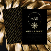 Elegante boda de marcos e iniciales inspirados en