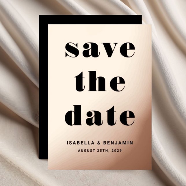 Invitación Con Relieve Metalizado Elegante Boda Rosa Relieve metalizado dorado Salva (Elegant Rose Gold Foil Wedding Save The Date Foil Invitation)