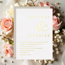 Elegante Bodas Taupe Ampersand Dorado