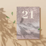 Invitación Con Relieve Metalizado Elegante caligrafía de oro del Rosa de cumpleaños<br><div class="desc">Disfrute de la sofisticación y la elegancia con nuestro diseño de moda con tonos rosas y detalles de oro rosa. El gran texto caligráfico brilla en un verdadero Relieve metalizado de oro rosa, añadiendo un toque de lujo. Personalizar con sus propios detalles para crear una invitación verdaderamente única que refleje...</div>