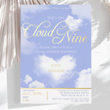 Elegante cielo azul Cloud Nine Despedida de solter