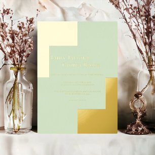 Invitación Con Relieve Metalizado Elegante Clásica Lujosa Boda Moderna Oro Plata