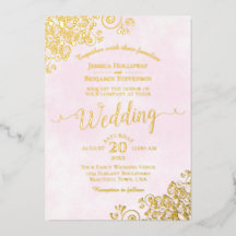 Elegante encaje dorado en Boda de Aficionados de C