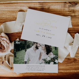 Invitación Con Relieve Metalizado Elegante encanto Relieve metalizado dorado blanco