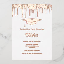 Elegante fiesta de graduación de oro Rosa