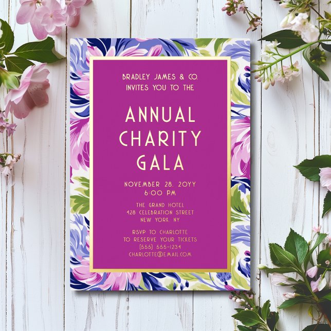 Invitación Con Relieve Metalizado Elegante Fiesta de la Gala del evento de caridad f (Subido por el creador)